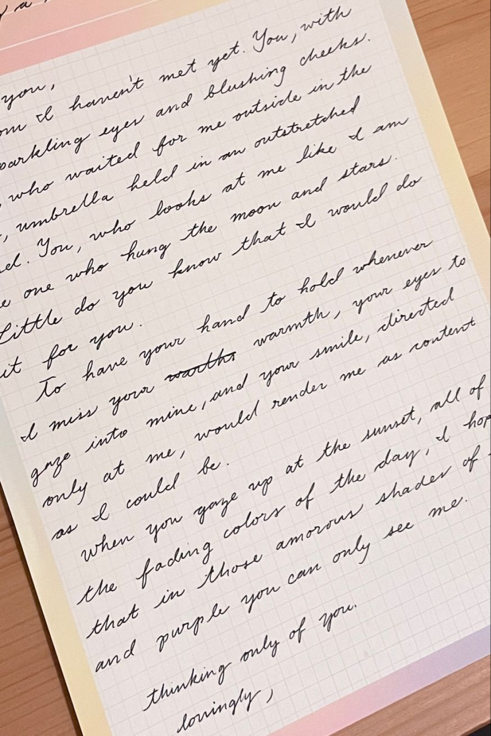 aesthetic neat cursive handwriting practice love letter  Cursive