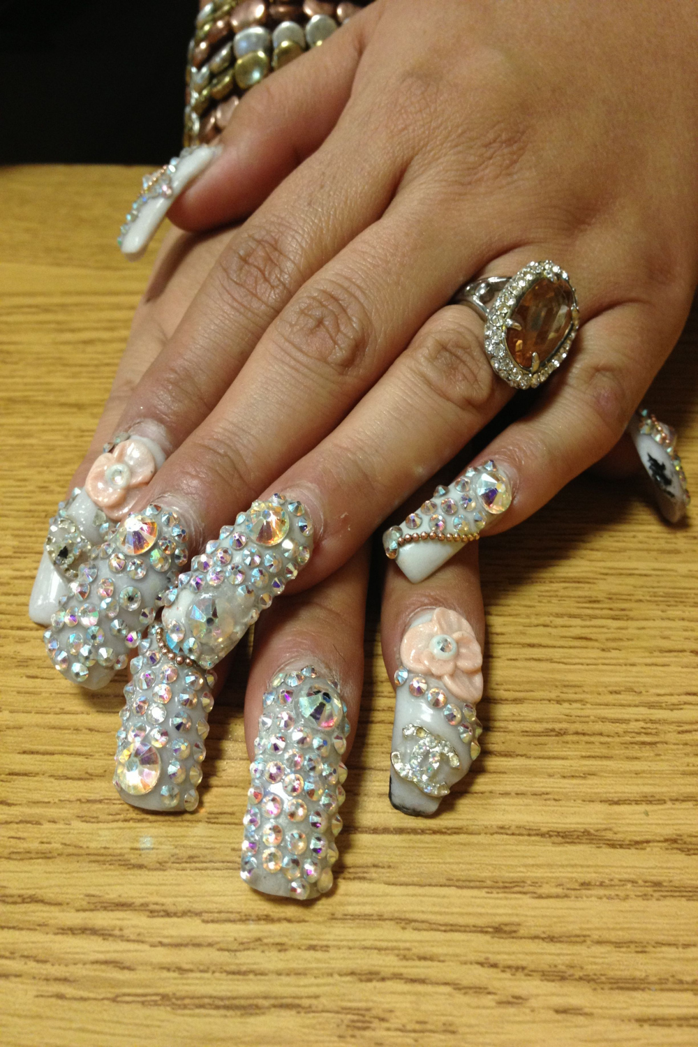 African fancy nails Quinceanera nails Quinceañera nails Wedding