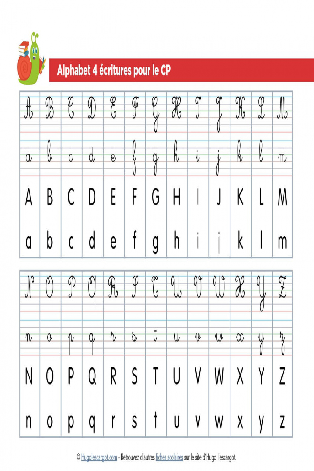 Alphabet à imprimer