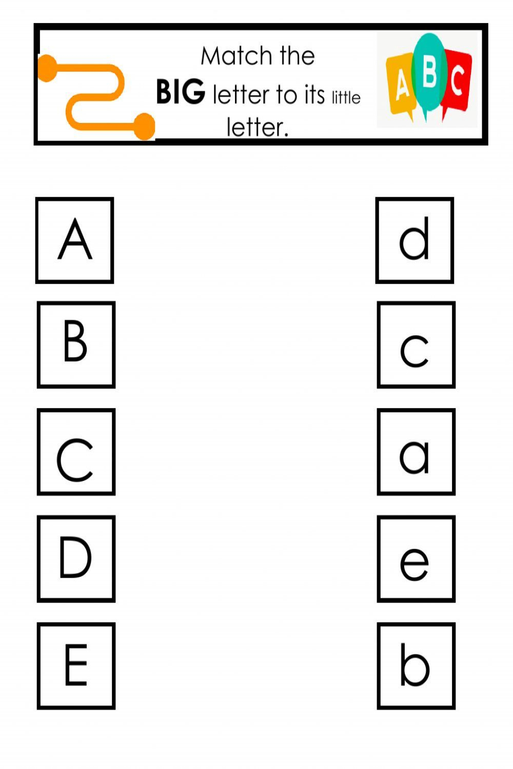 Alphabet online worksheet for Kindergarten