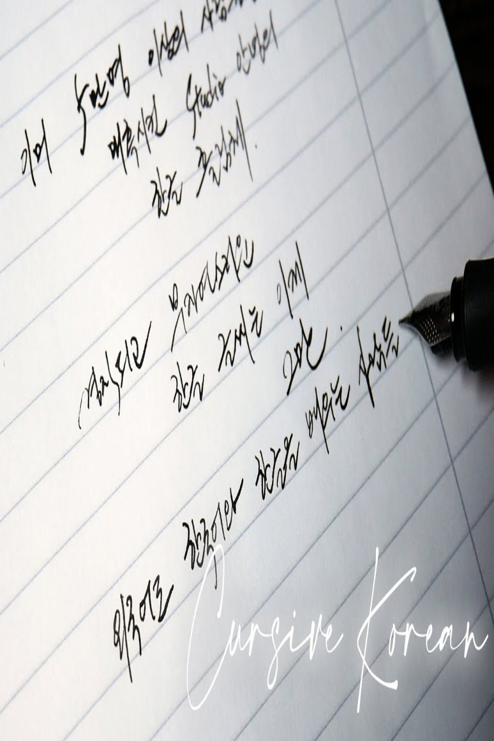 Amazing Cursive Korean/Hangul that Fascinated Over  People/Handwriting