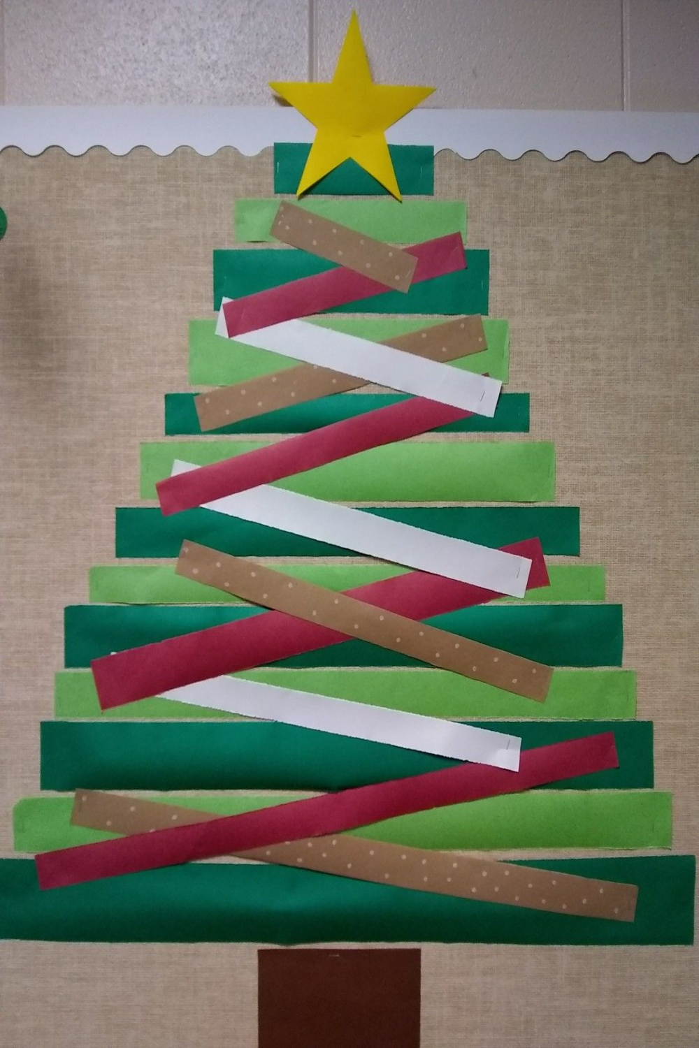 Awesome Christmas Tree Made Made From Paper Sparkle