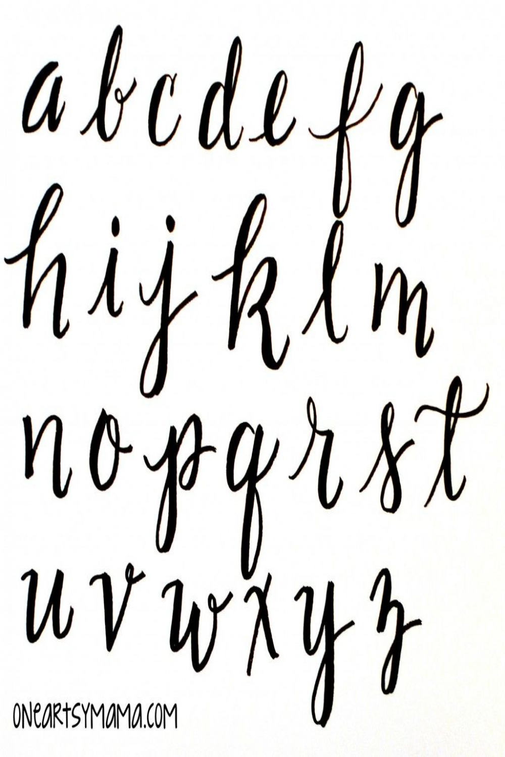 Basic Hand Lettering: Alphabet Practice  Basic hand lettering