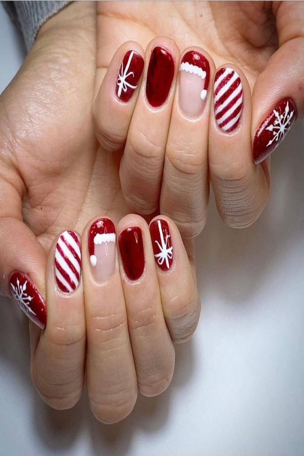 Beautiful Christmas Nail Designs on Short Nails  Xmas nails