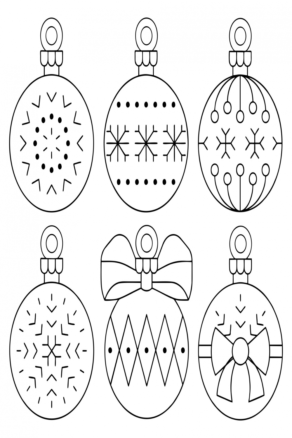 Best Free Printable Christmas Ornament Templates - printablee