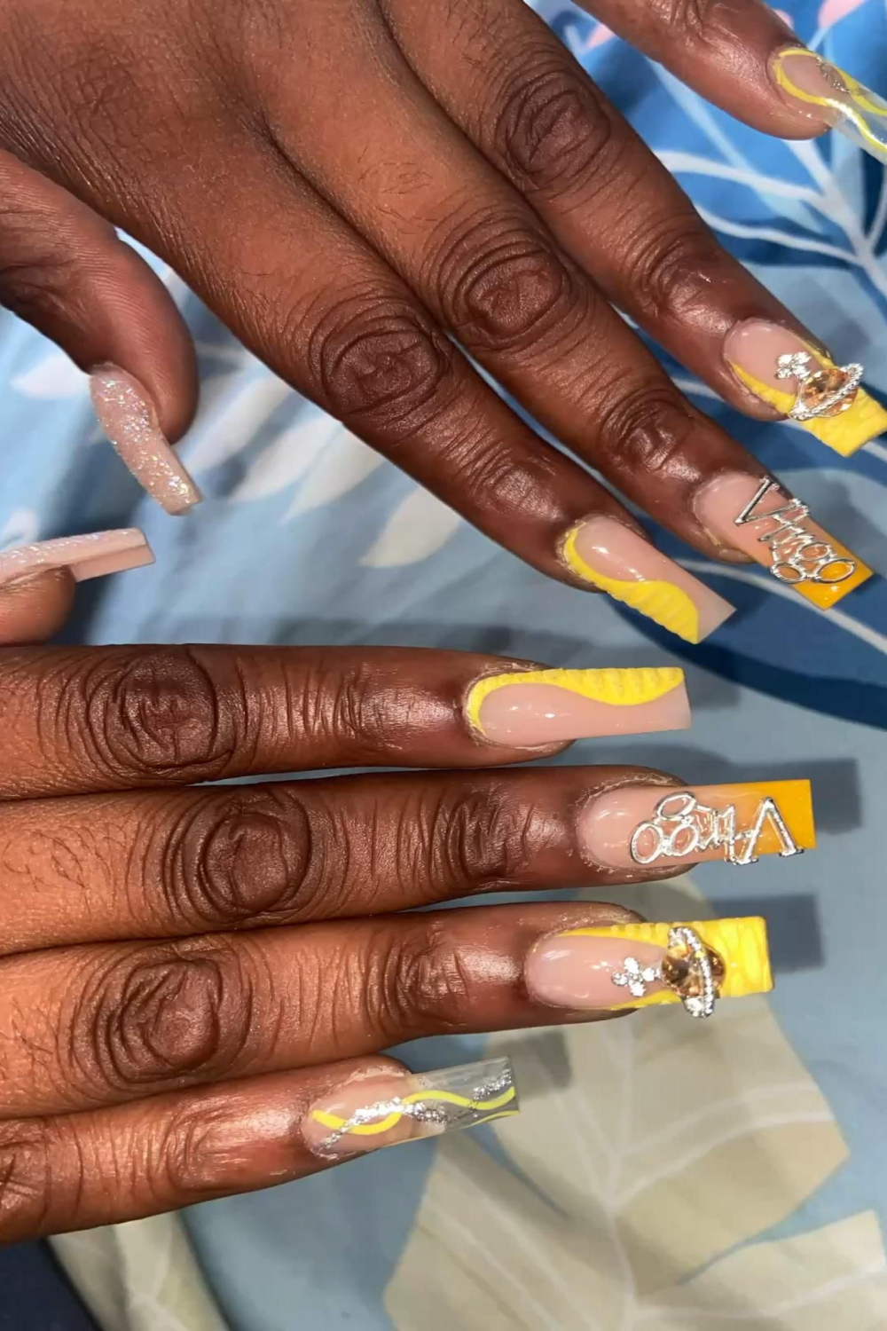 Birthday Nails #Virgo Season ✨🔥  Acrylic nails, Nail designs