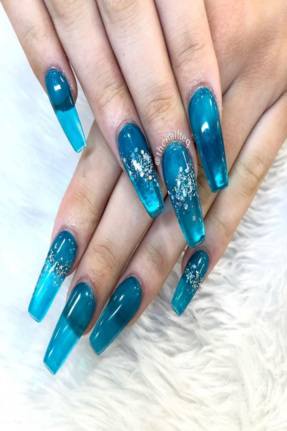 Blue Jelly nails 💙🦋 . . . .