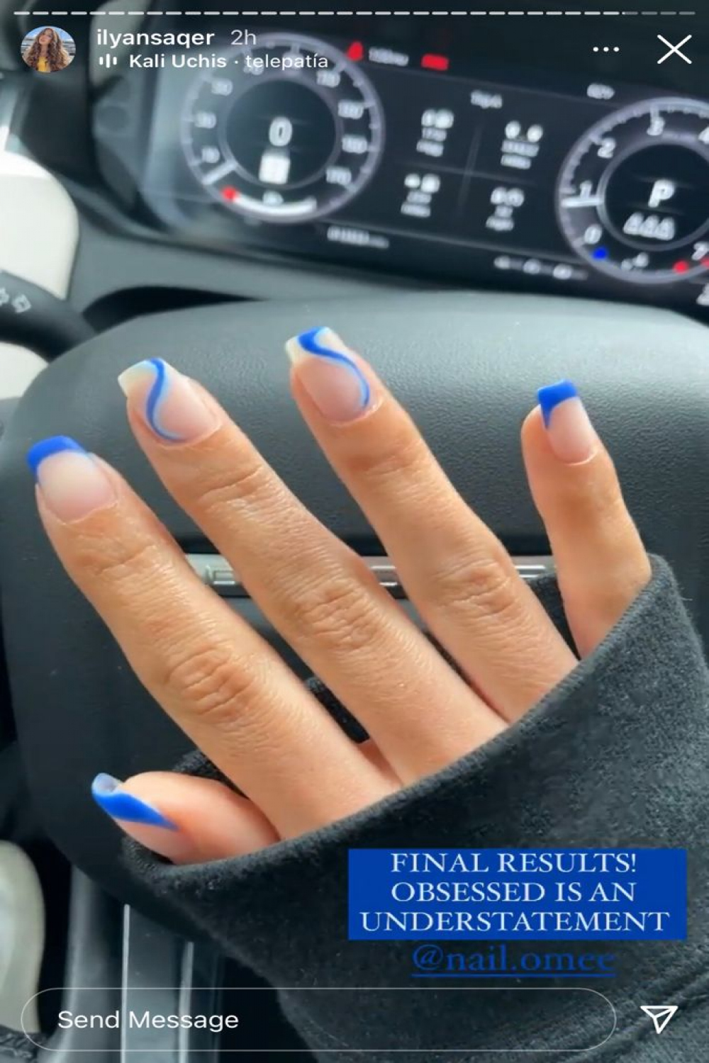 Blue nails inspo  Nails inspiration, Powder nails, Nail inspo