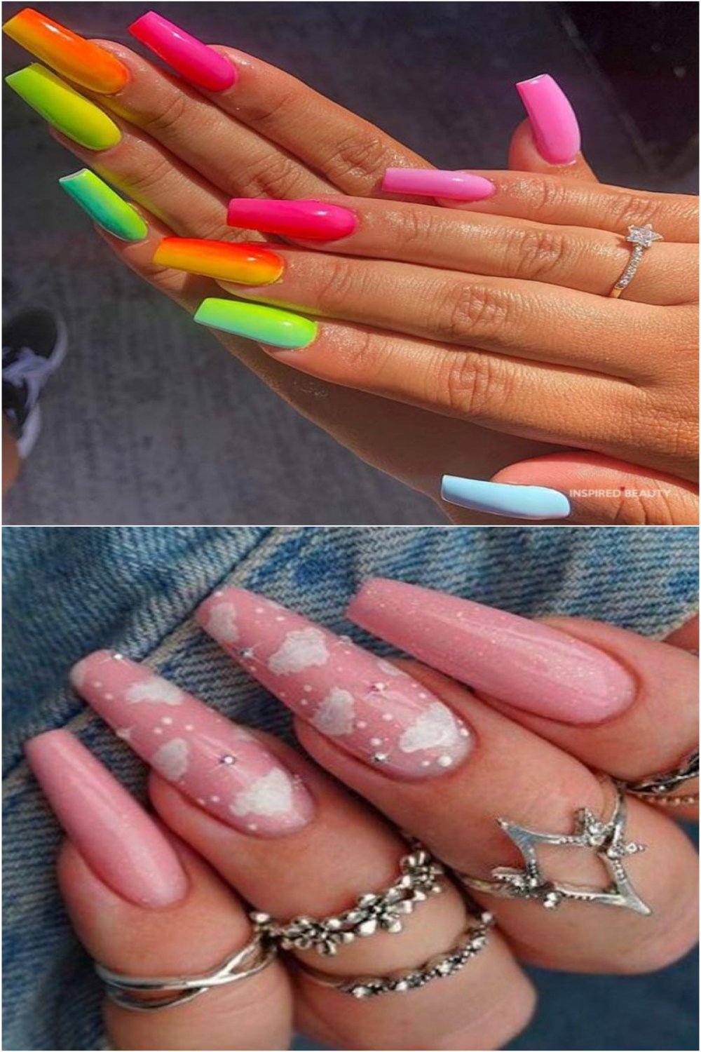 Bright Summer Nails Stylish and Fun   Spring acrylic nails