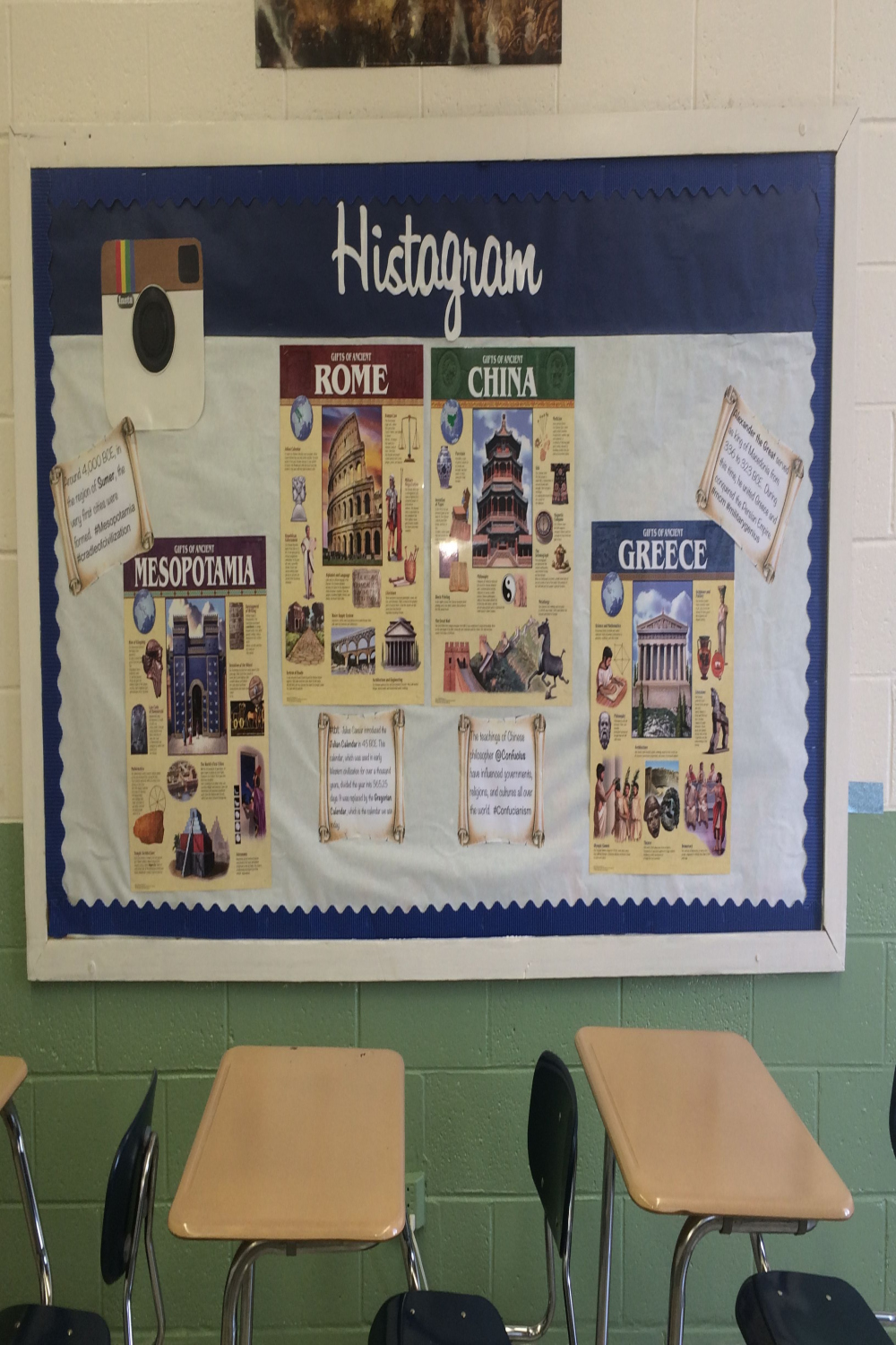 Bulletin board for my ancient world history classroom  High