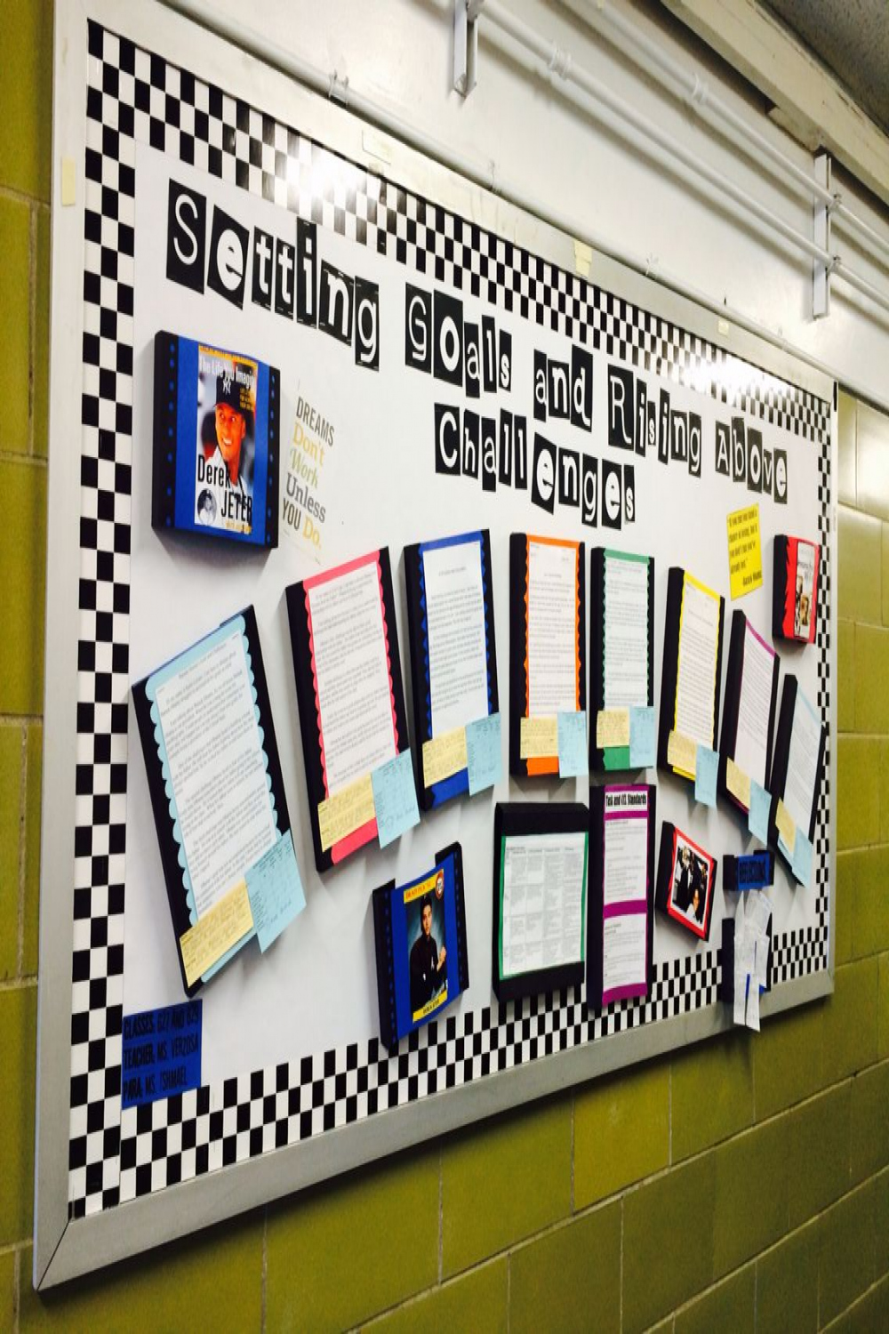 Bulletin board ideas Pop up frames for students work  Pop up