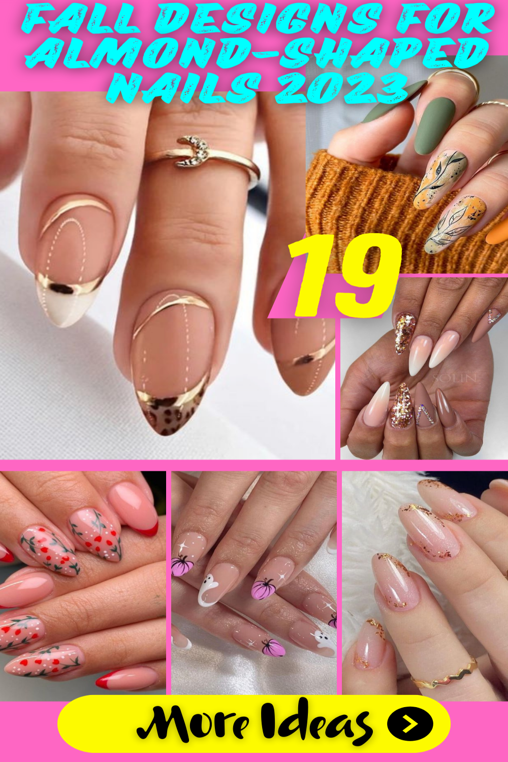 Chic Fall Nail Designs for Almond-Shaped Nails in