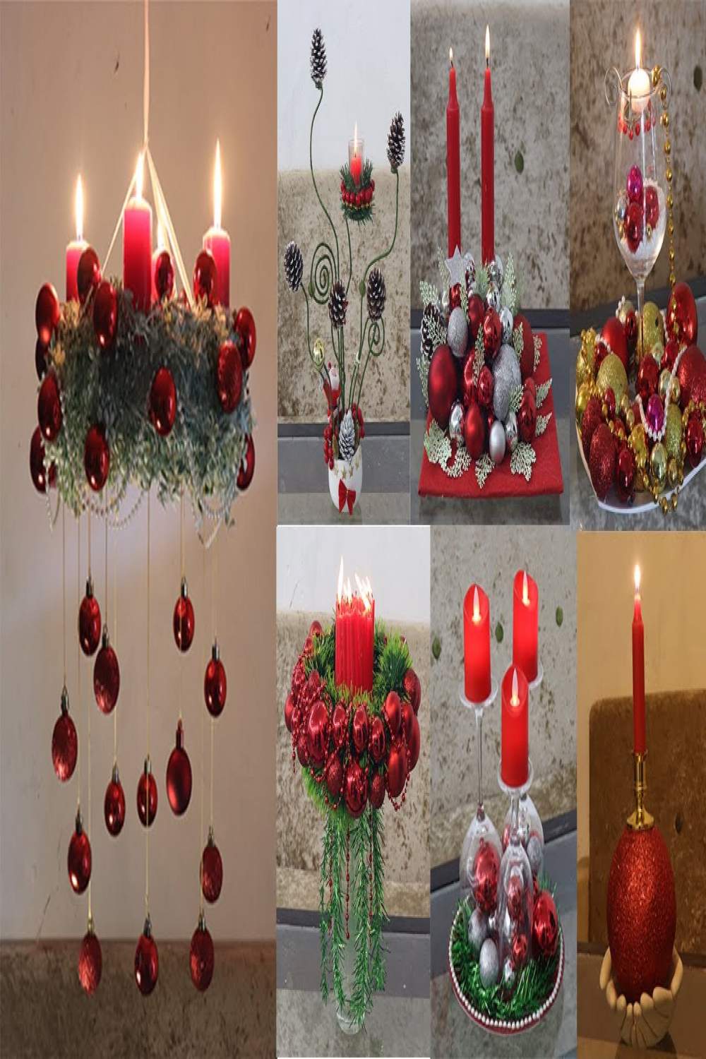 Christmas candle holder ideas  Christmas decoration ideas at home