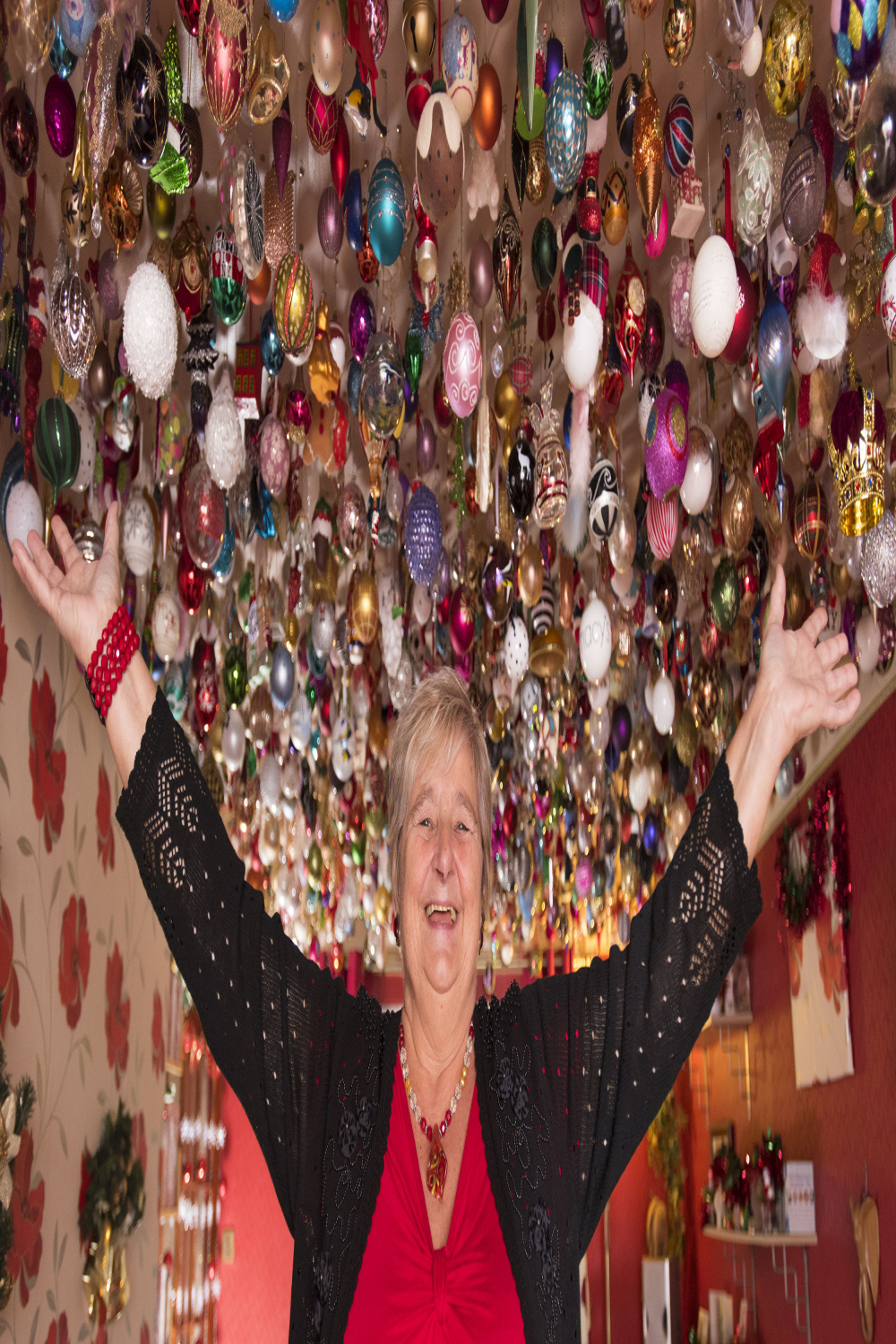 Christmas decorations: Sylvia Pope decorates home with more than