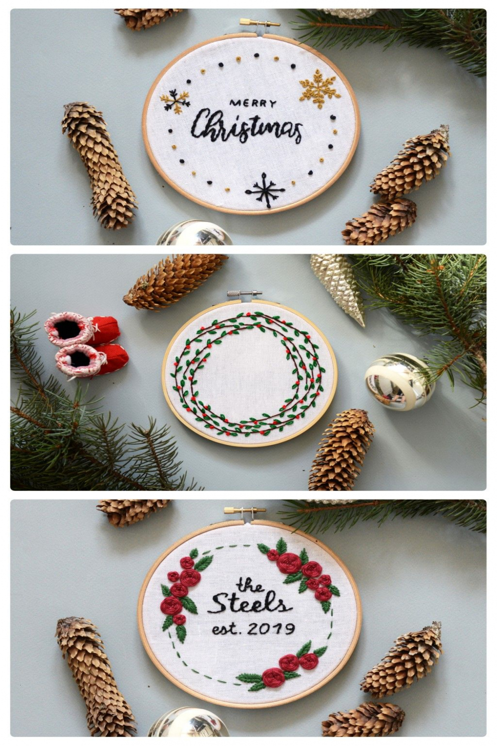 Christmas Embroidery Hoop Gifts For Your Friends and Relatives