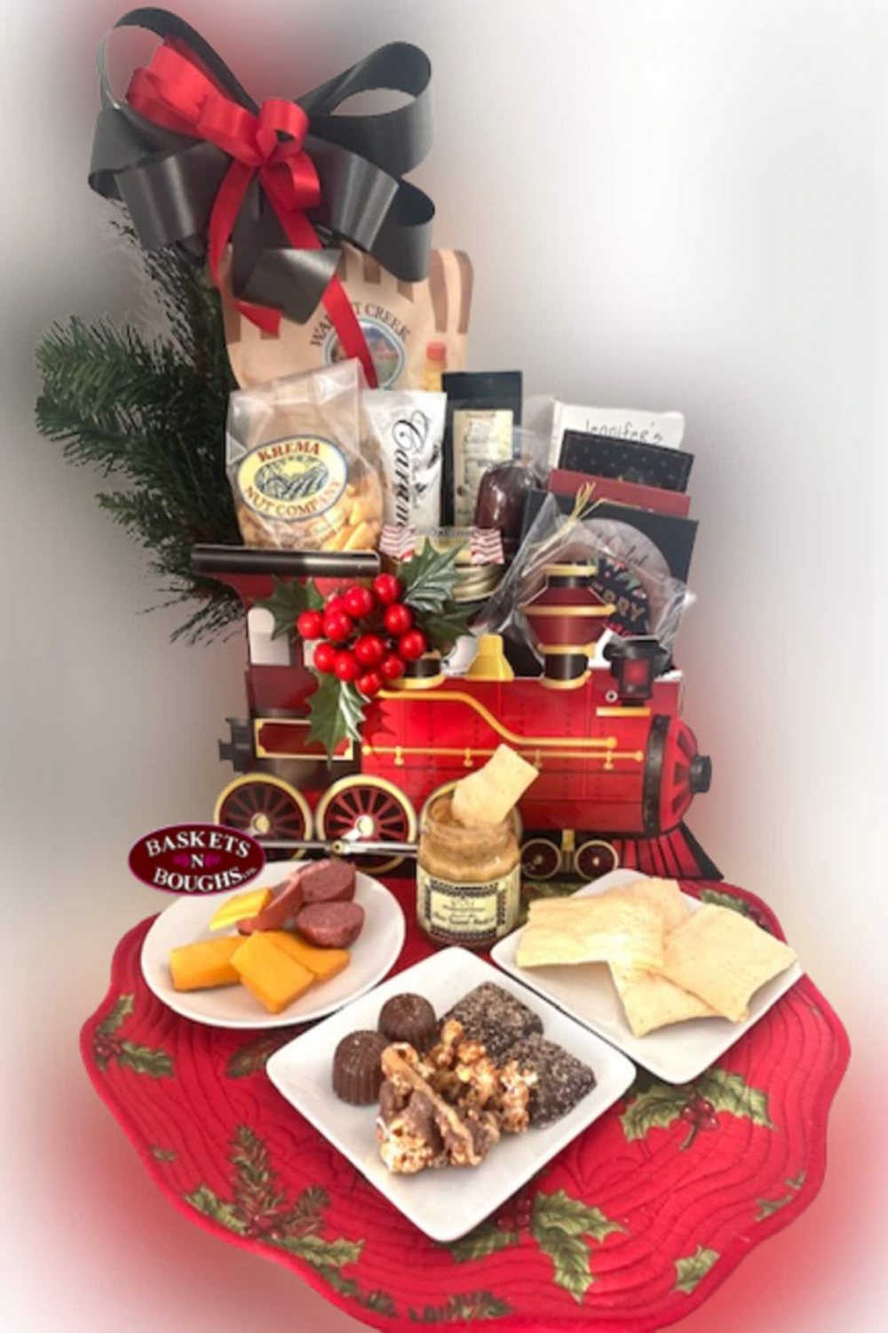 Christmas Gift Baskets Holiday Vintage Train Gift Basket - Etsy