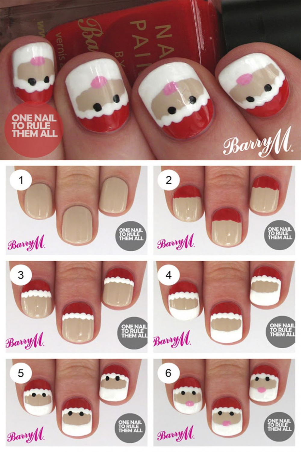 Christmas nails -  easy festive nail art designs for