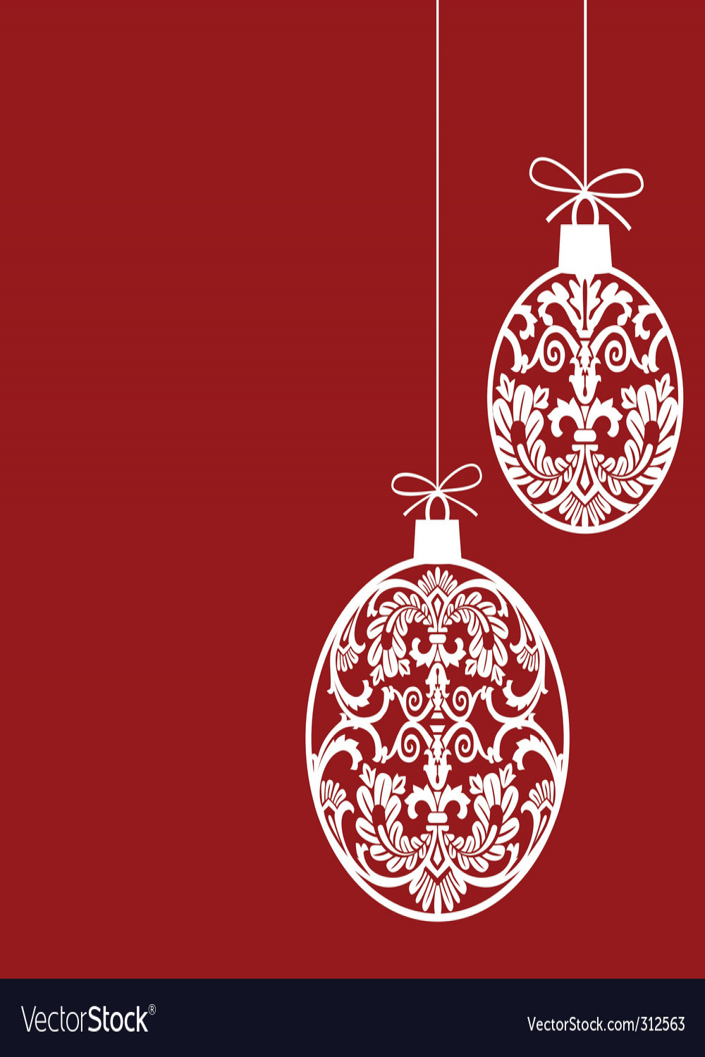 Christmas ornaments Royalty Free Vector Image - VectorStock