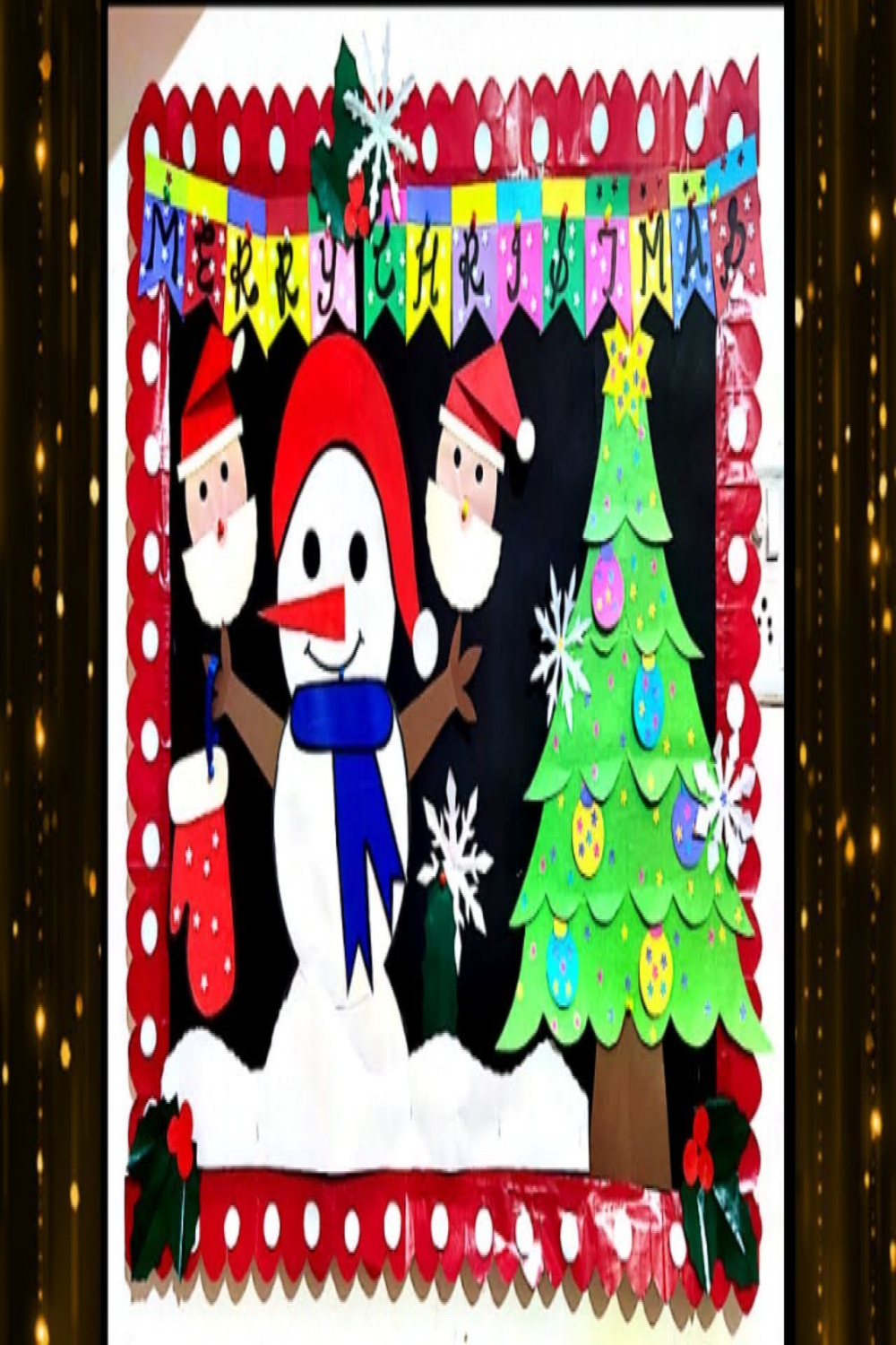 Christmas School Bulletin Board  Christmas Display Board Idea  Christmas  Notice Board decoration