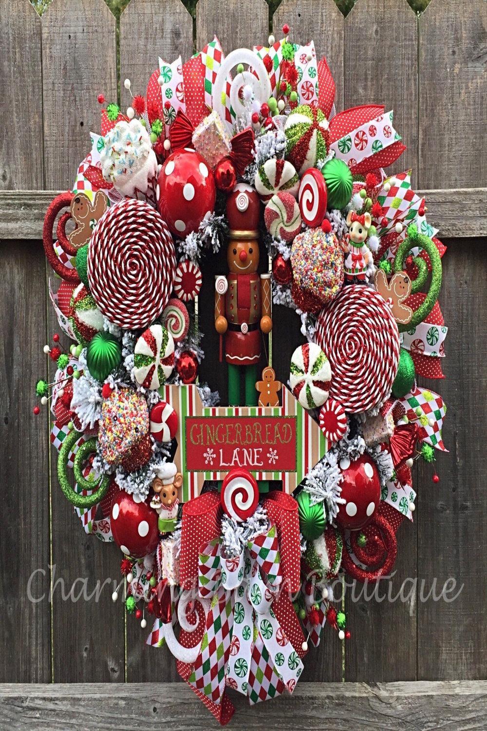 Christmas Wreath Gingerbread Man Wreath Nutcracker Wreath - Etsy