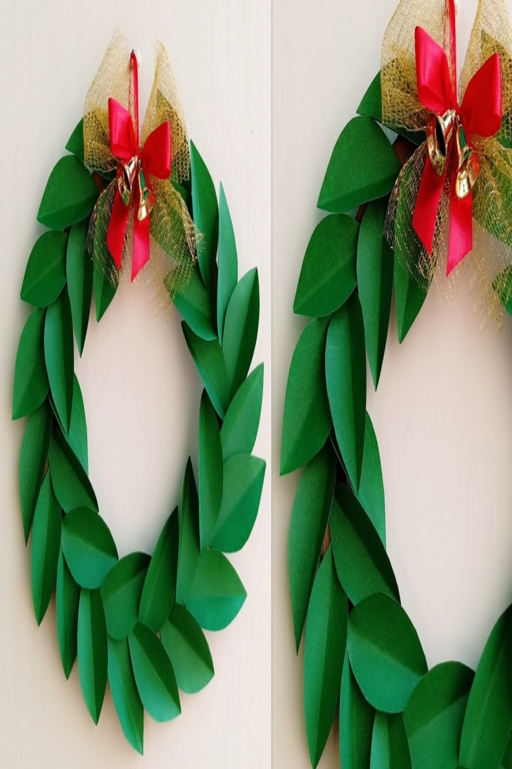 Christmas Wreath/Paper Christmas Wreath/How to make Christmas  Wreath/Christmas Decoration Ideas