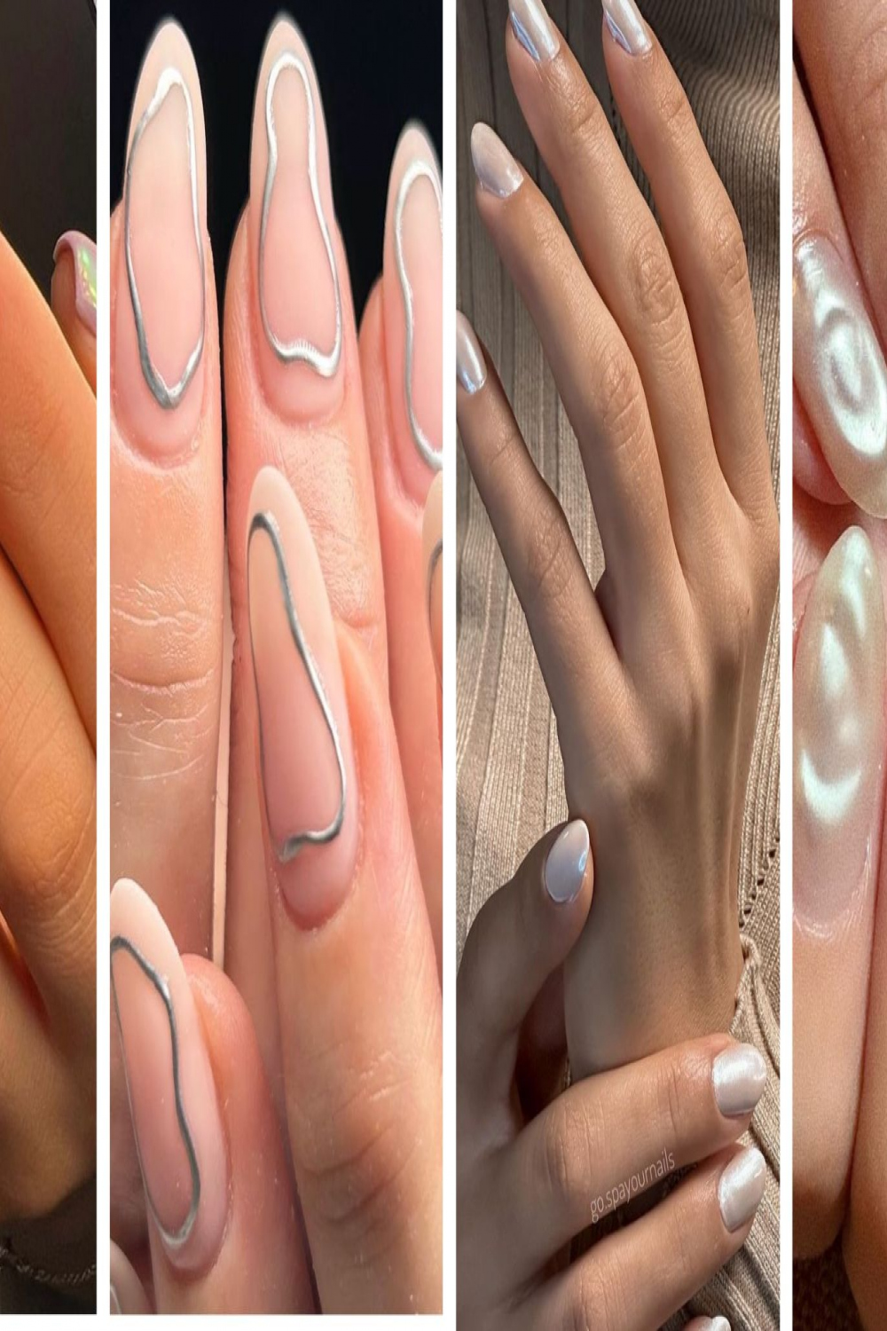 chrome nail designs + why the metallic mani is trending again