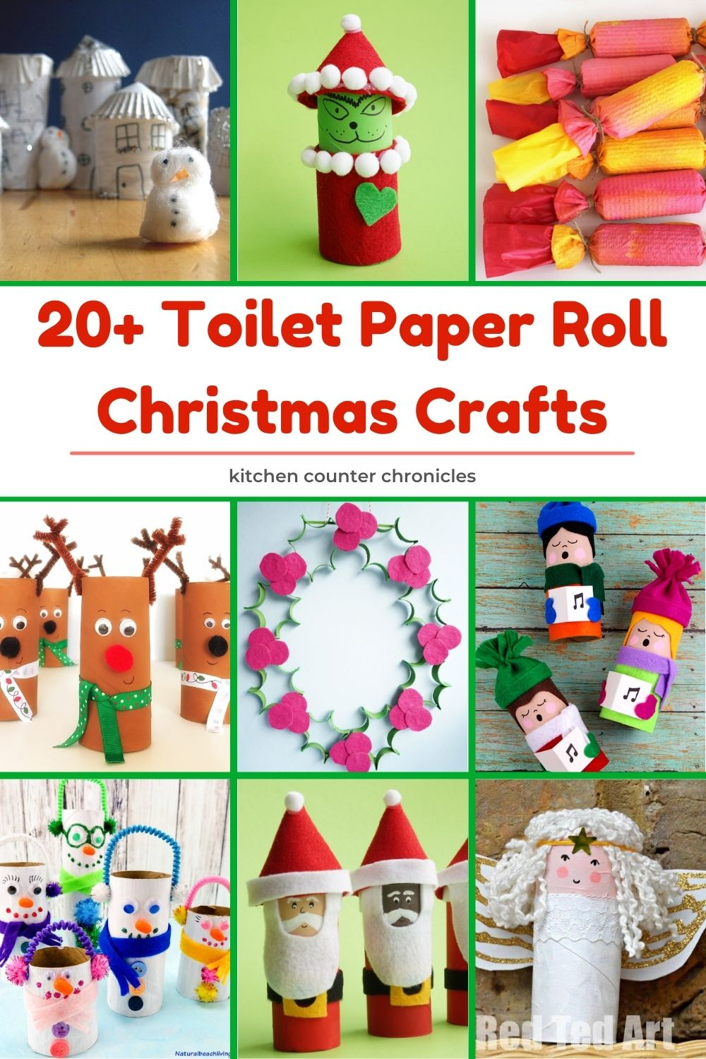 + Creative Toilet Paper Roll Christmas Crafts to Make