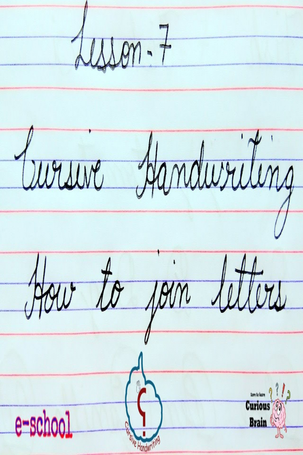 Cursive handwriting lesson   How to join cursive letters Tutorial  step  by Step