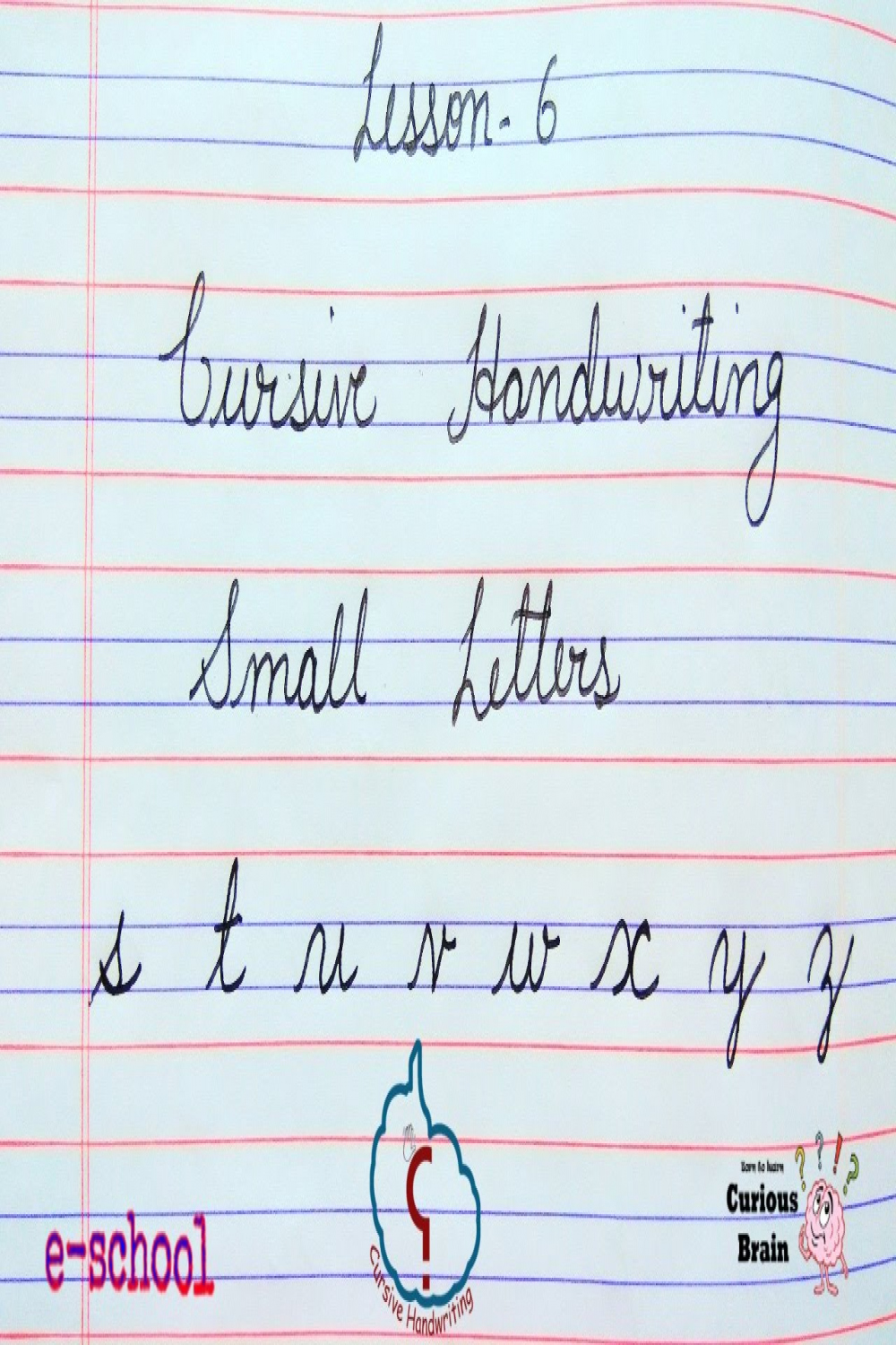 Cursive handwriting lesson   Method for Small letters  Alphabets from s  to z  step by Step