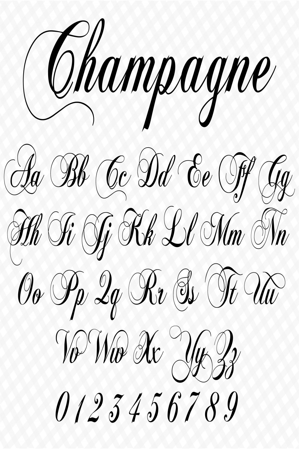 Cursive Letters Schriftart Hochzeit Schriftart Cursive - Etsy