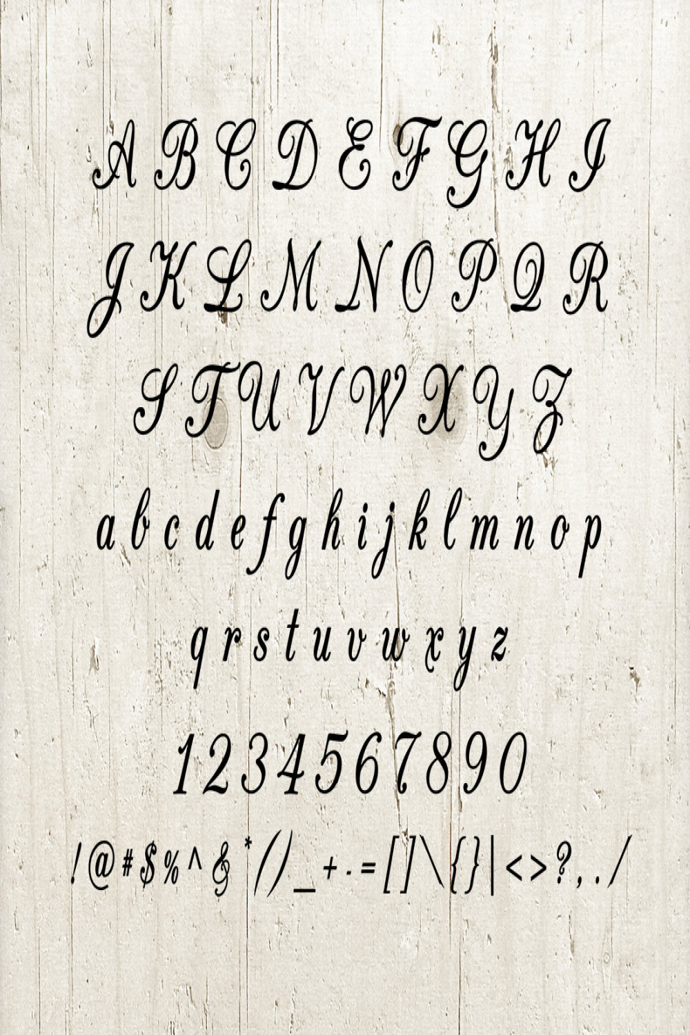 Cursive Script Alphabet Font SVG, Calligraphy Font SVG