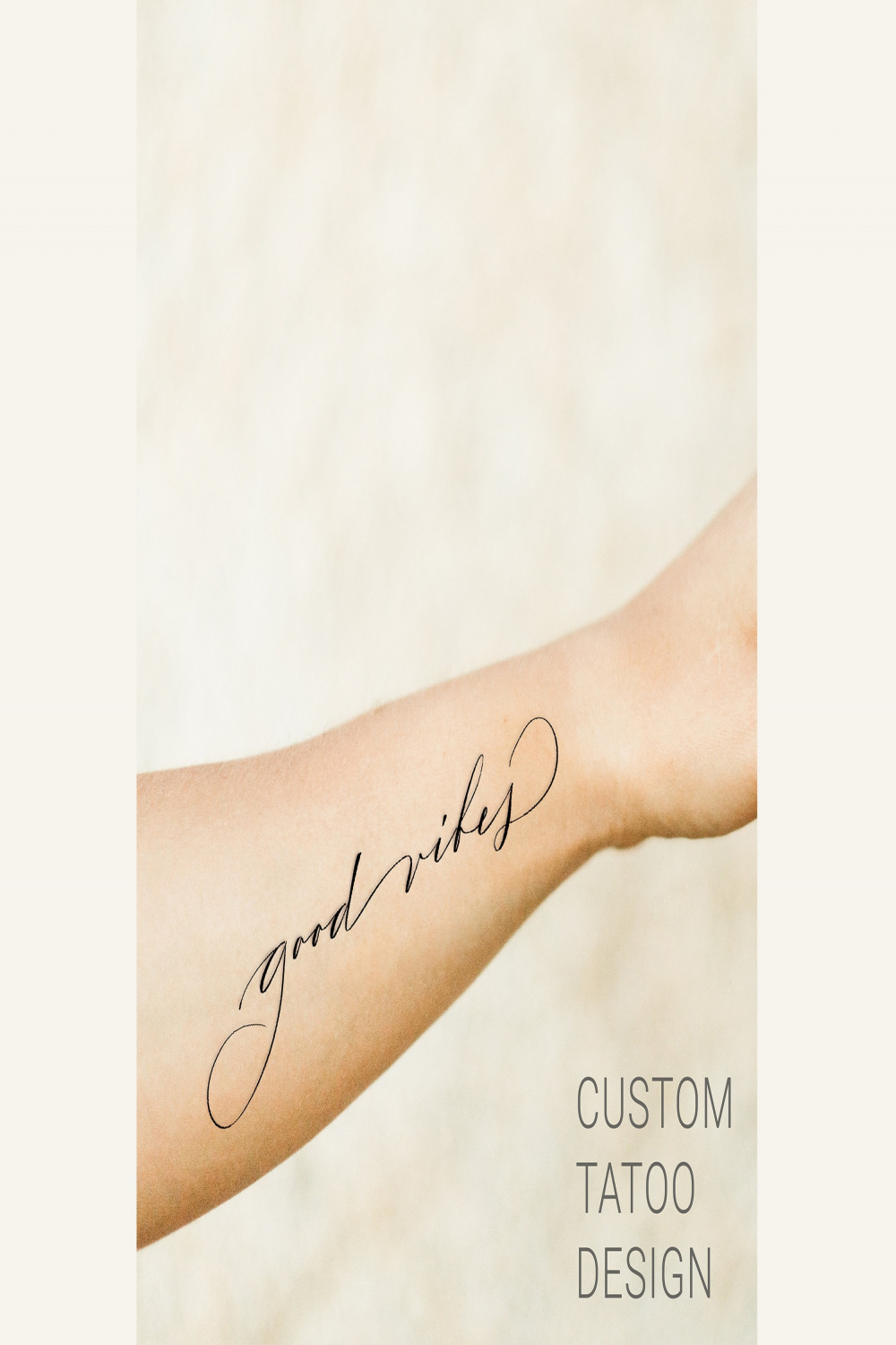 Custom Script Tattoo Design Calligraphy Script Forearm Name - Etsy