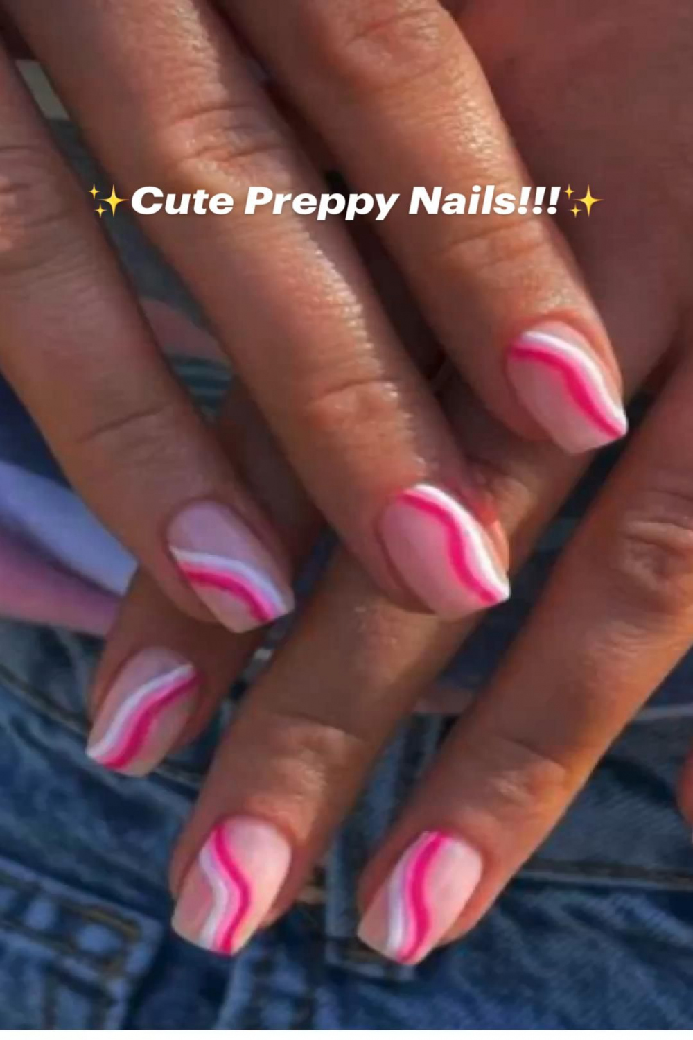 ✨Cute Preppy Nails!!!✨