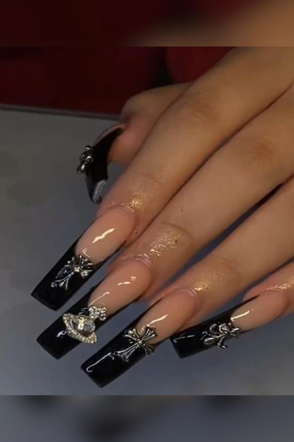 Cute Yk goth nails - please follow 💗✨  Stylish nails, Black