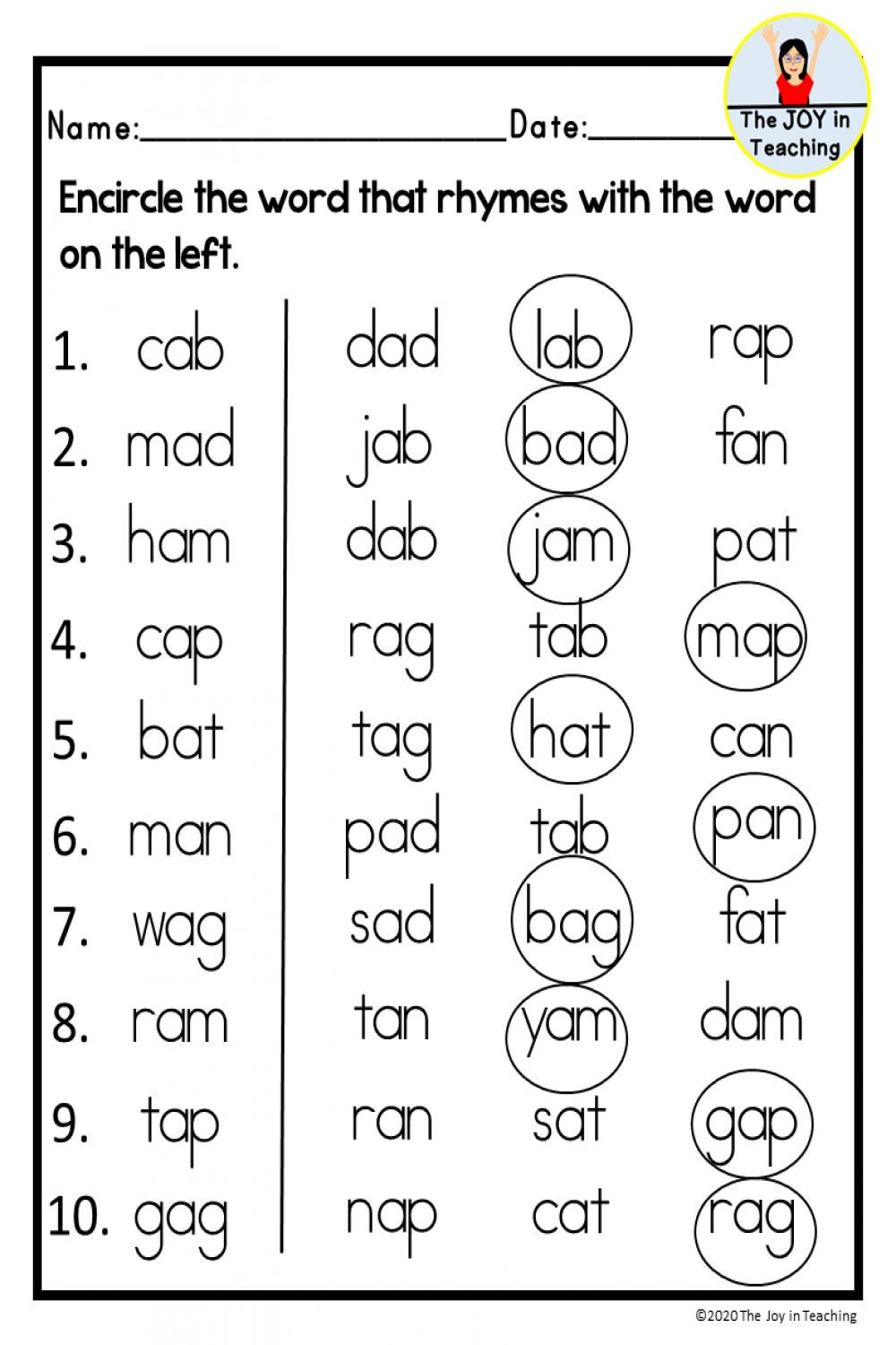 Cvc Ob Rhyming  Rhyming words worksheets, Rhyming words, Cvc words