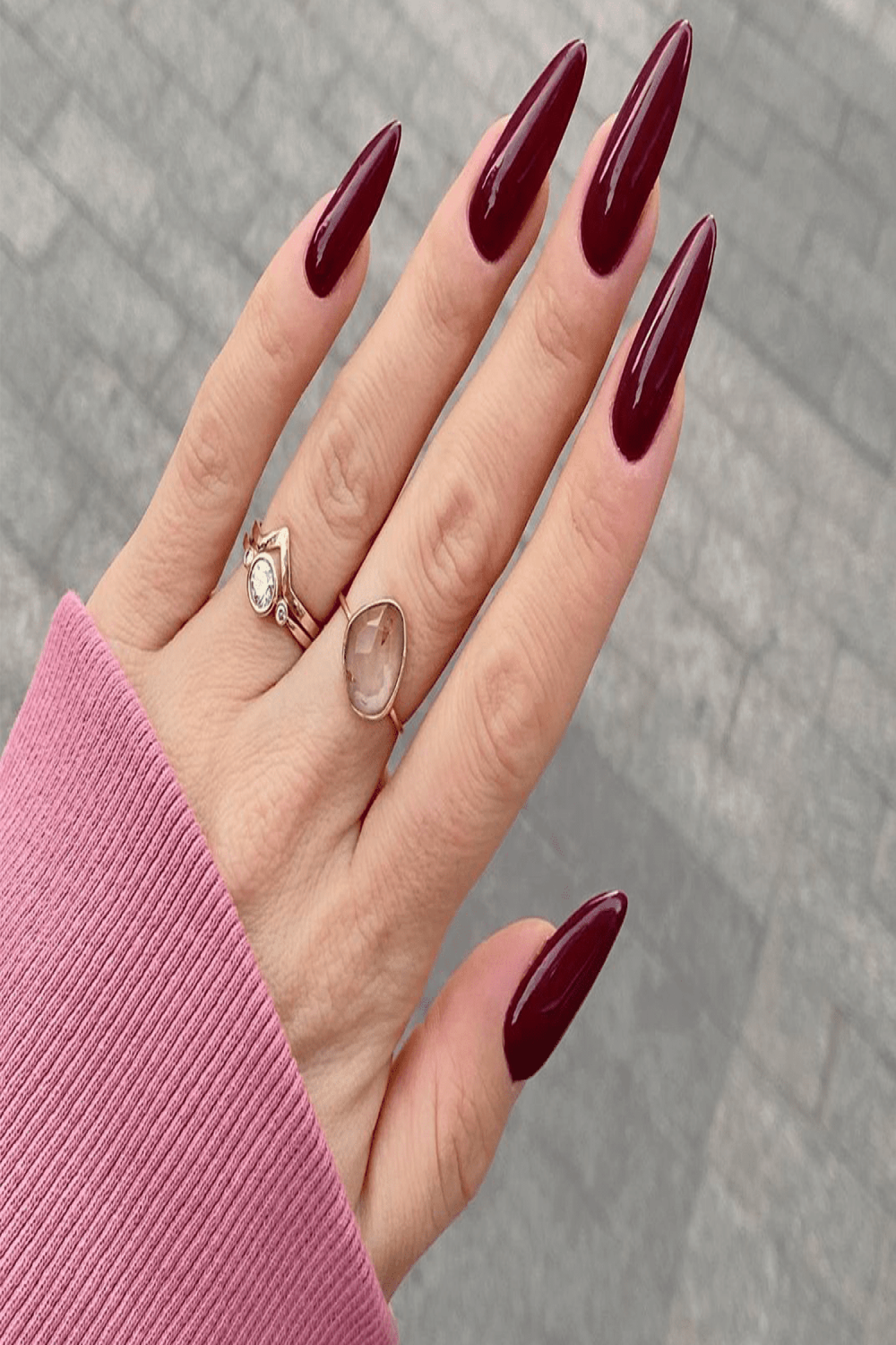 Dark Red Nail Ideas for a Moody Manicure