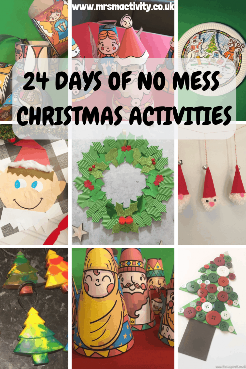 Days Of No Mess Christmas Activity Ideas