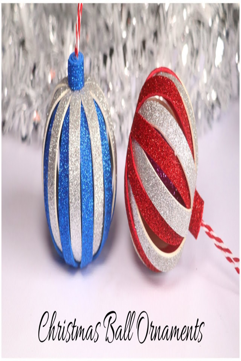 DIY Christmas Balls  Glitter Foam Christmas ornaments  DIY Christmas  Decorations