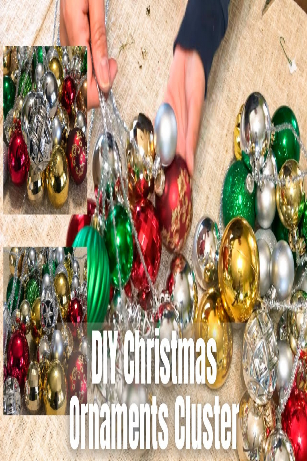 DIY Christmas Ornaments Cluster  #OrnamentsCluster  How To DIY Ornaments  Cluster  Vlogmas Day