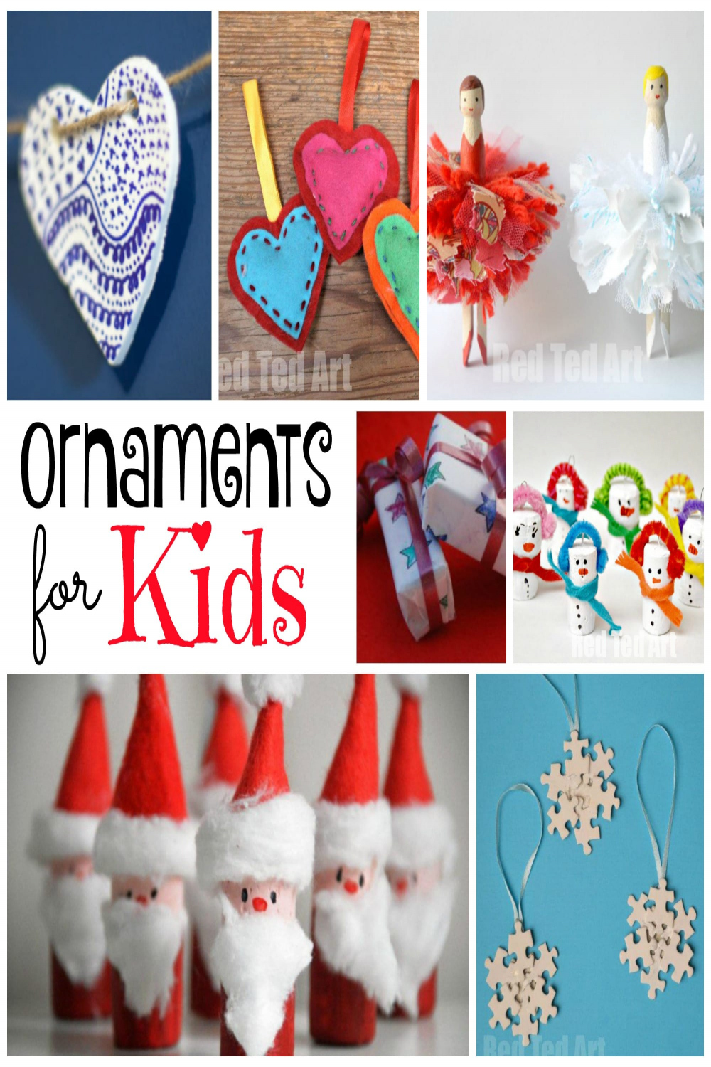 DIY Christmas Ornaments - Red Ted Art - Kids Crafts