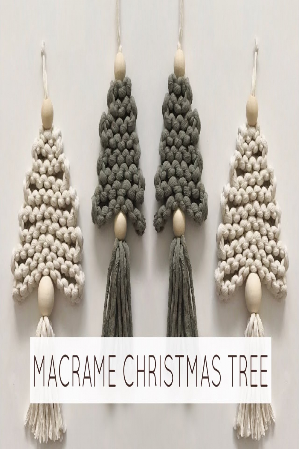 DIY: MACRAME CHRISTMAS TREE  EASY MACRAME TUTORIAL  MACRAME CHRISTMAS  ORNAMENT