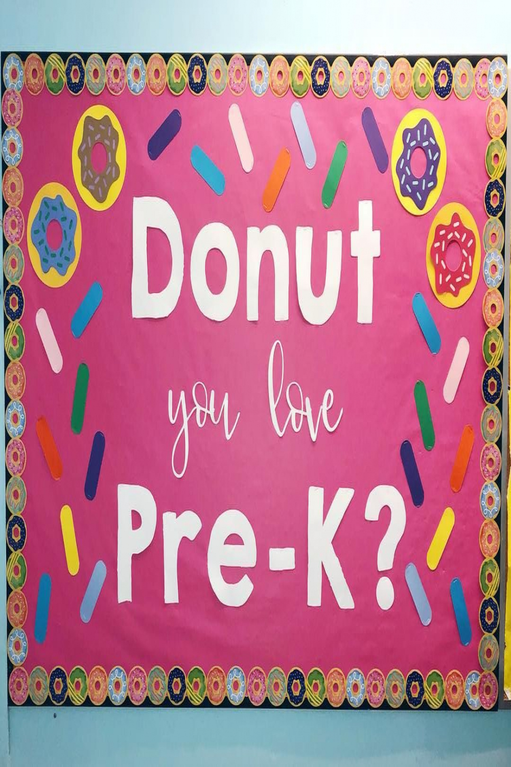 Donut you love Pre-K? I used my Cricut to make this back to school