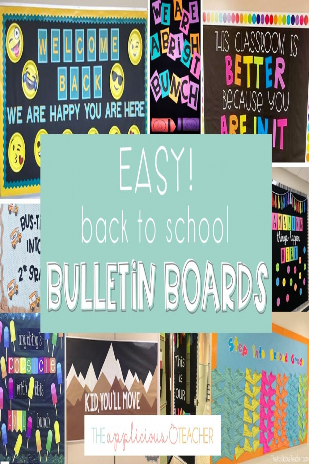 Easy Back To School Bulletin Boards - The Applicious Teacher