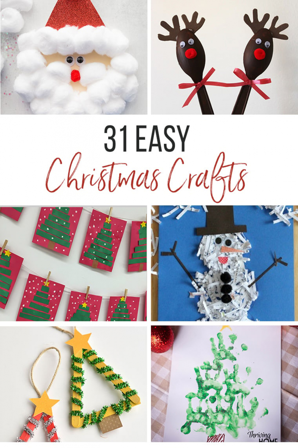 Easy Christmas Crafts for Kids (Anyone can do these