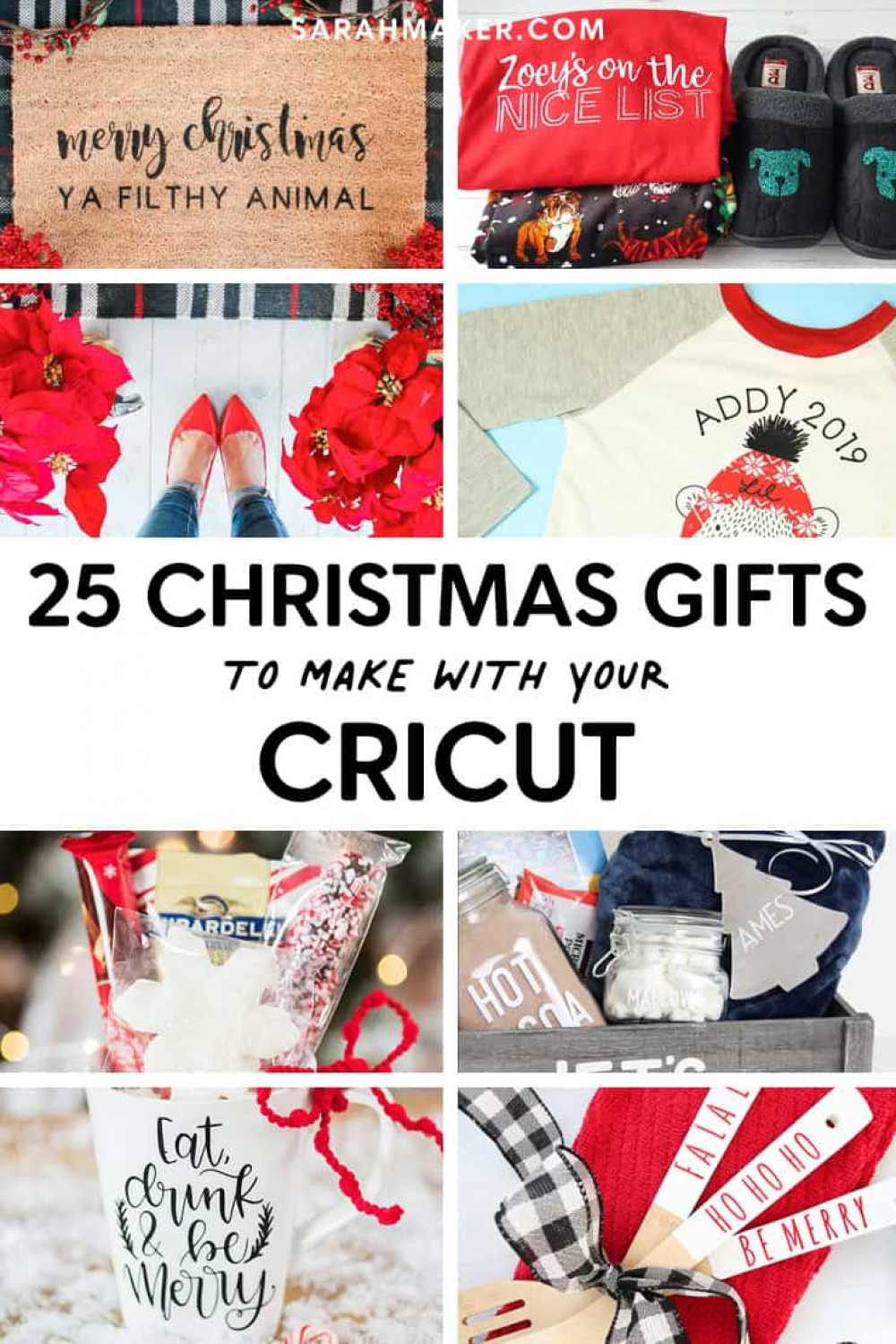 + Easy Cricut Christmas Gift Ideas - Sarah Maker