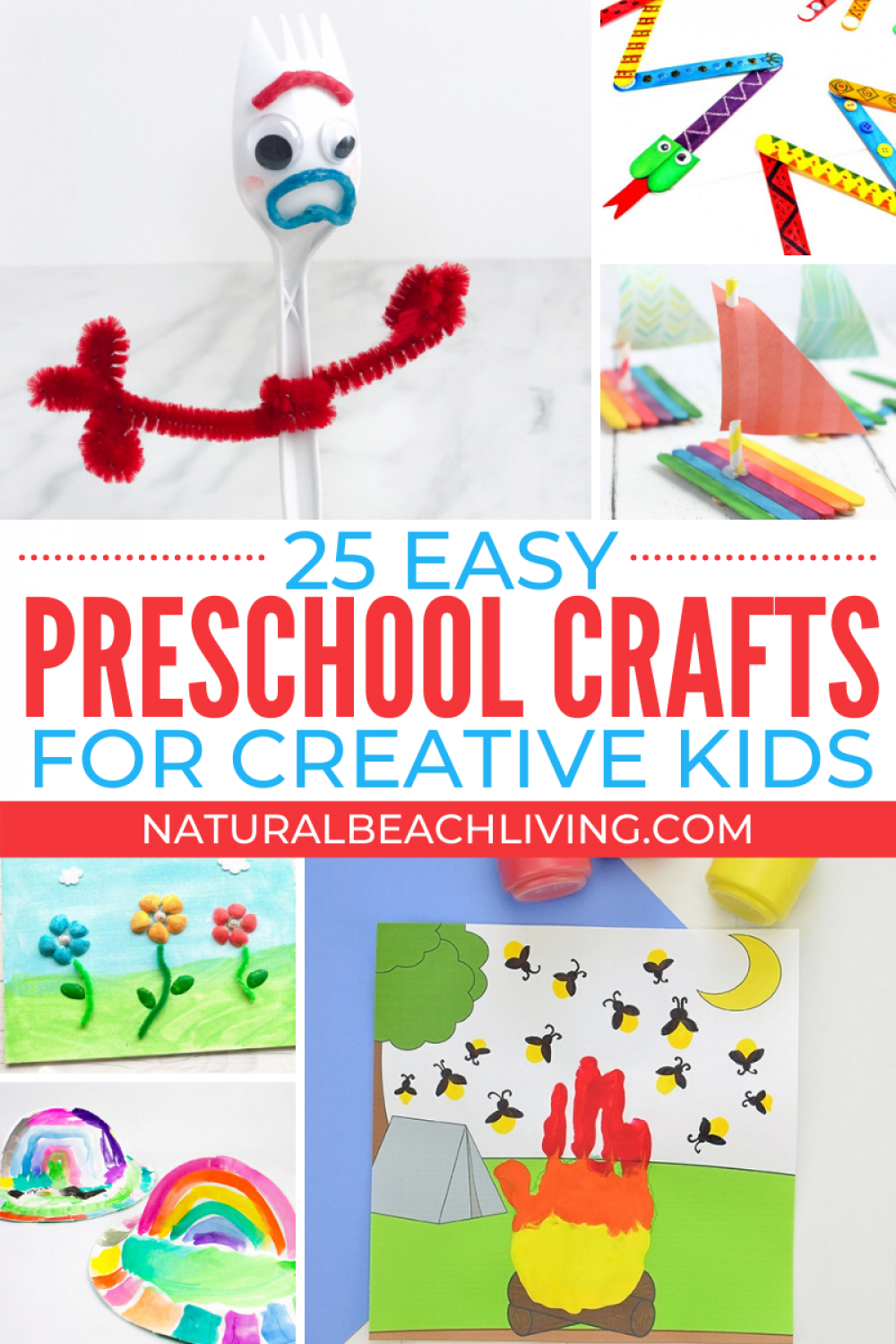 + Easy Preschool Crafts for Home or Classroom - Natural Beach Living