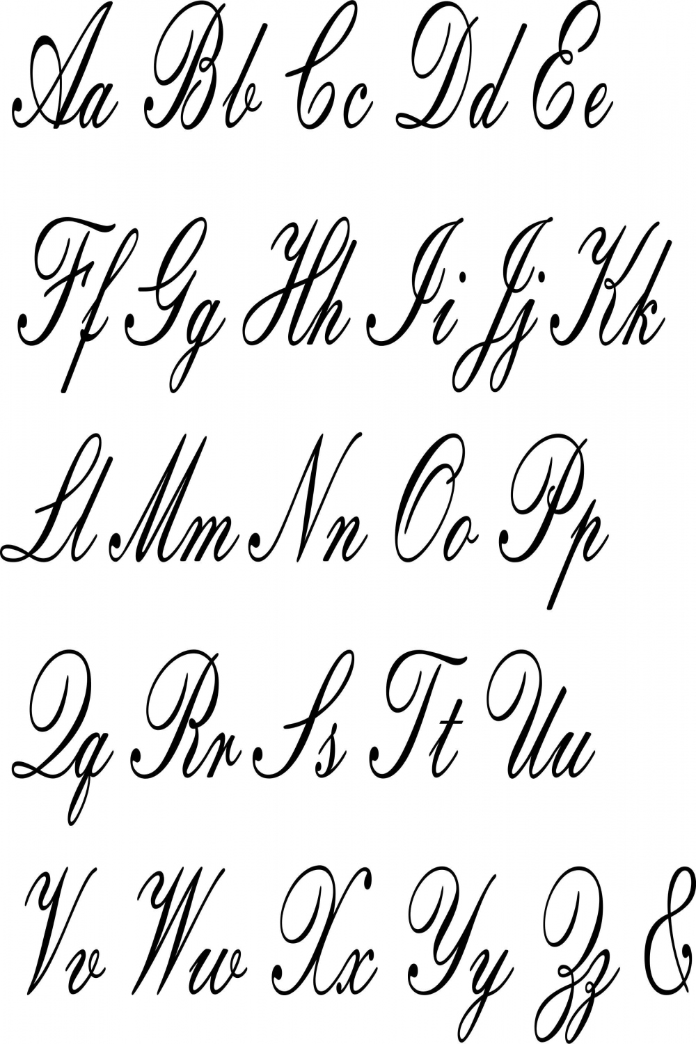 Embassy Font  Cursive letters fancy, Lettering alphabet, Cursive