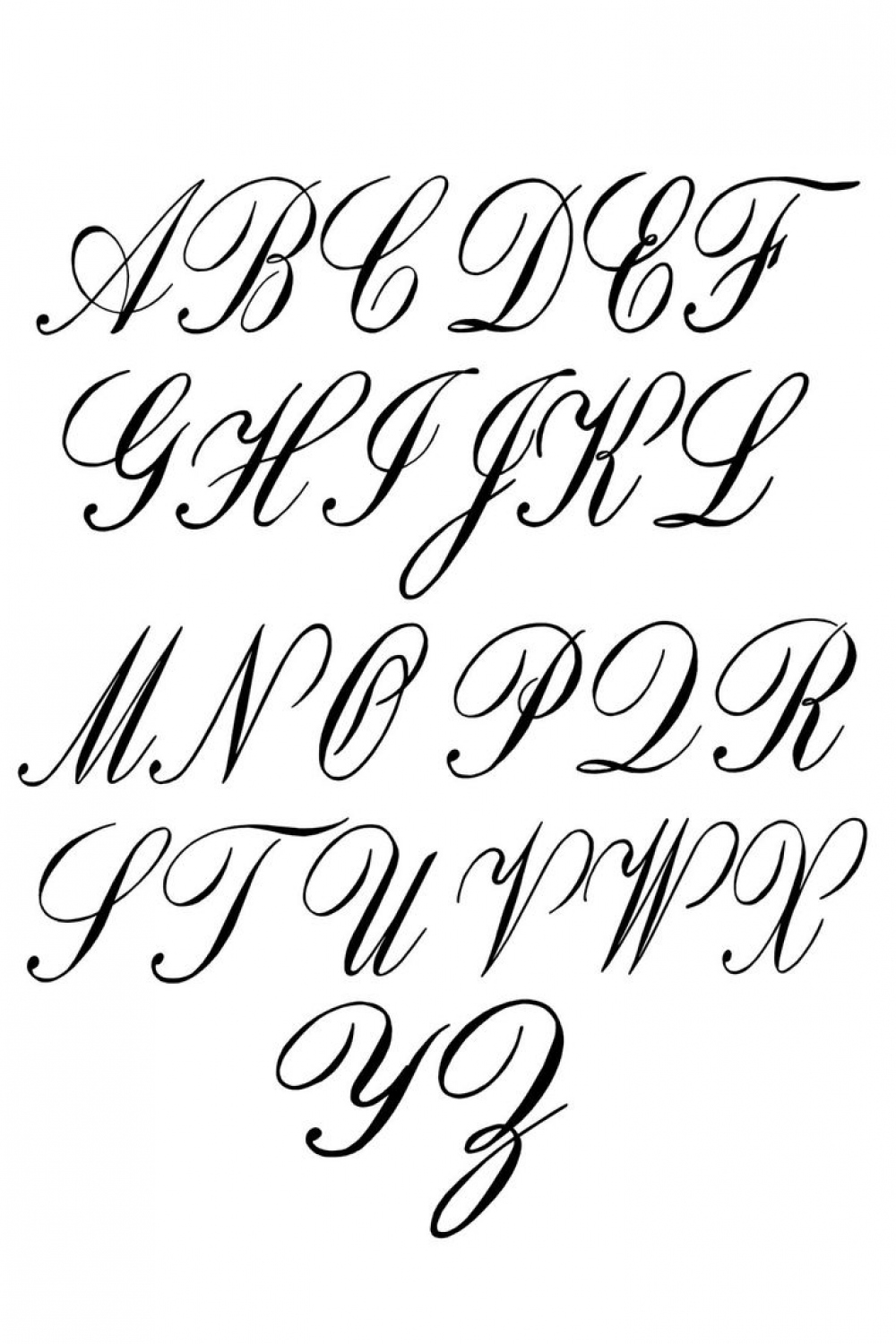 Fancy Cursive  Fancy cursive, Cursive letters fancy, Fancy