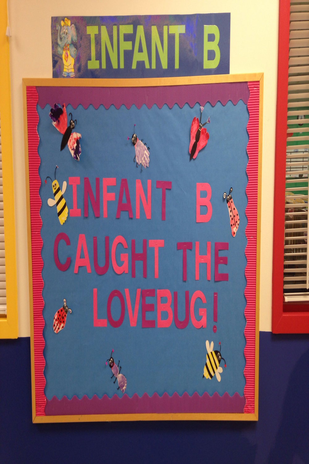 February bulletin board (infants)  Valentines day bulletin board