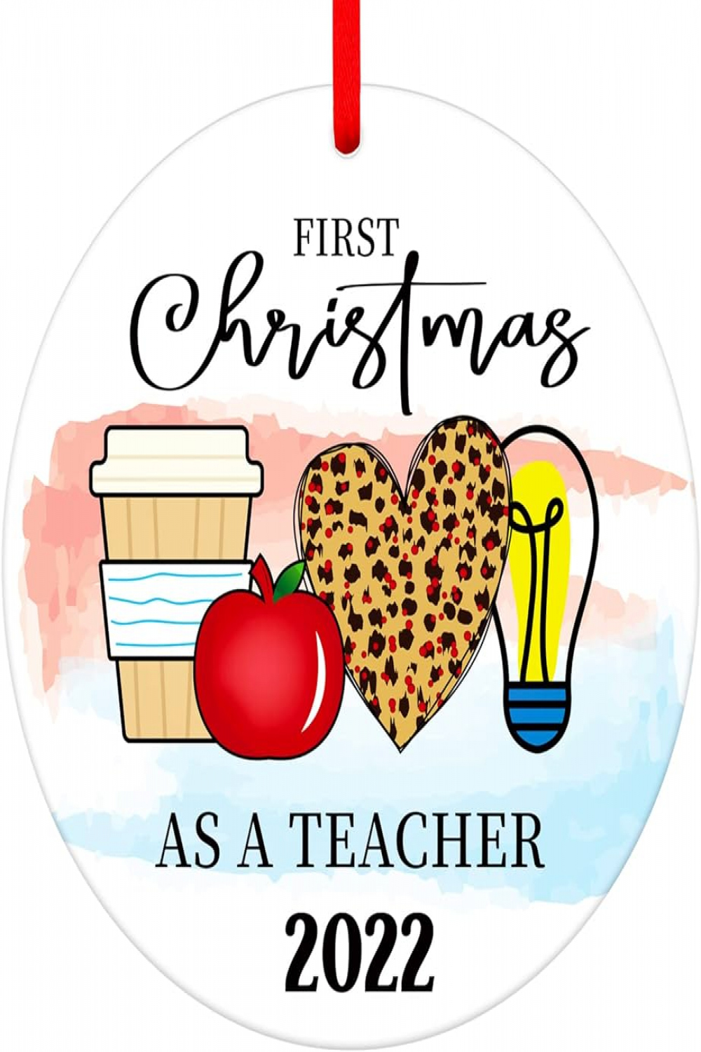 FLYAB Teacher Christmas Ornaments  First Christmas Teacher